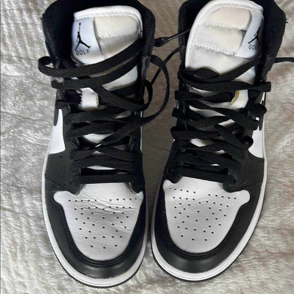 Nike Air Jordan Golf Shoes - Black & White